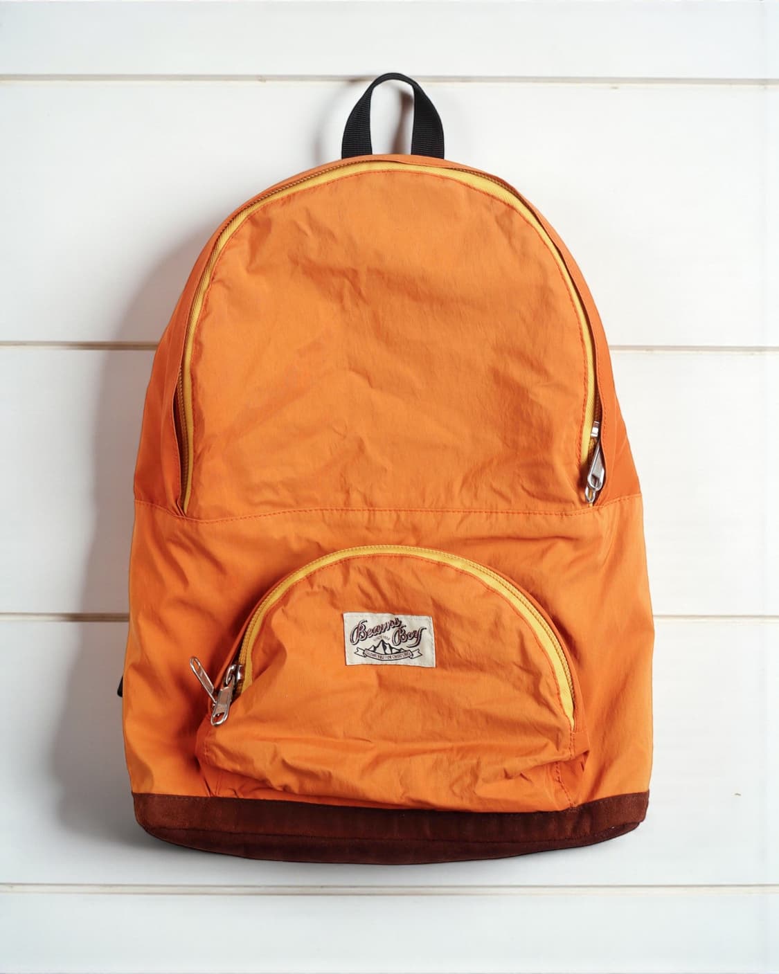 [BEAMS BOY] 컬러블록 나일론 백팩 (Orange) 상품이미지1