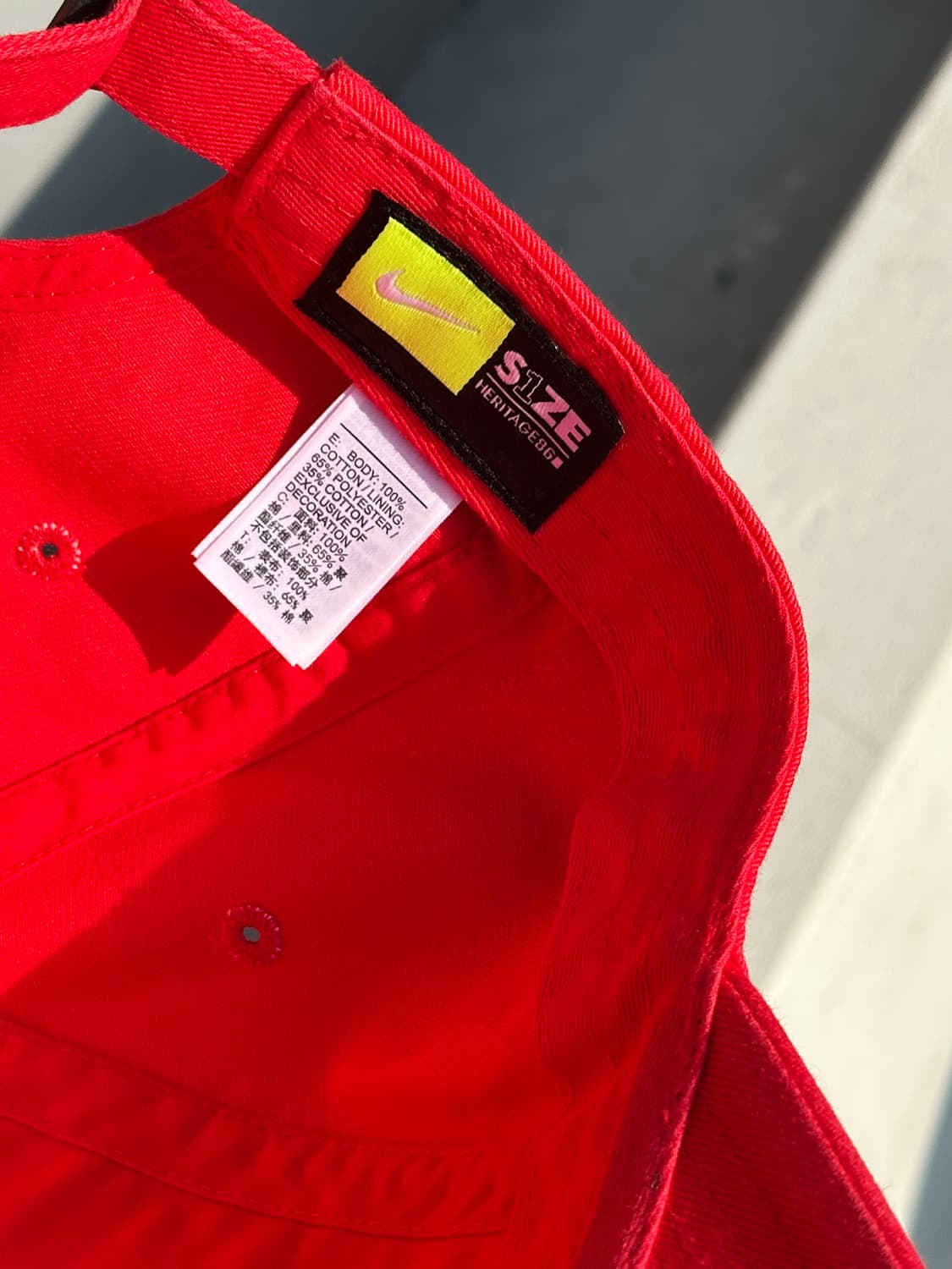 [F] 나이키 로고 헤리티지86 퓨추라 레드 볼캡 모자 상품이미지7