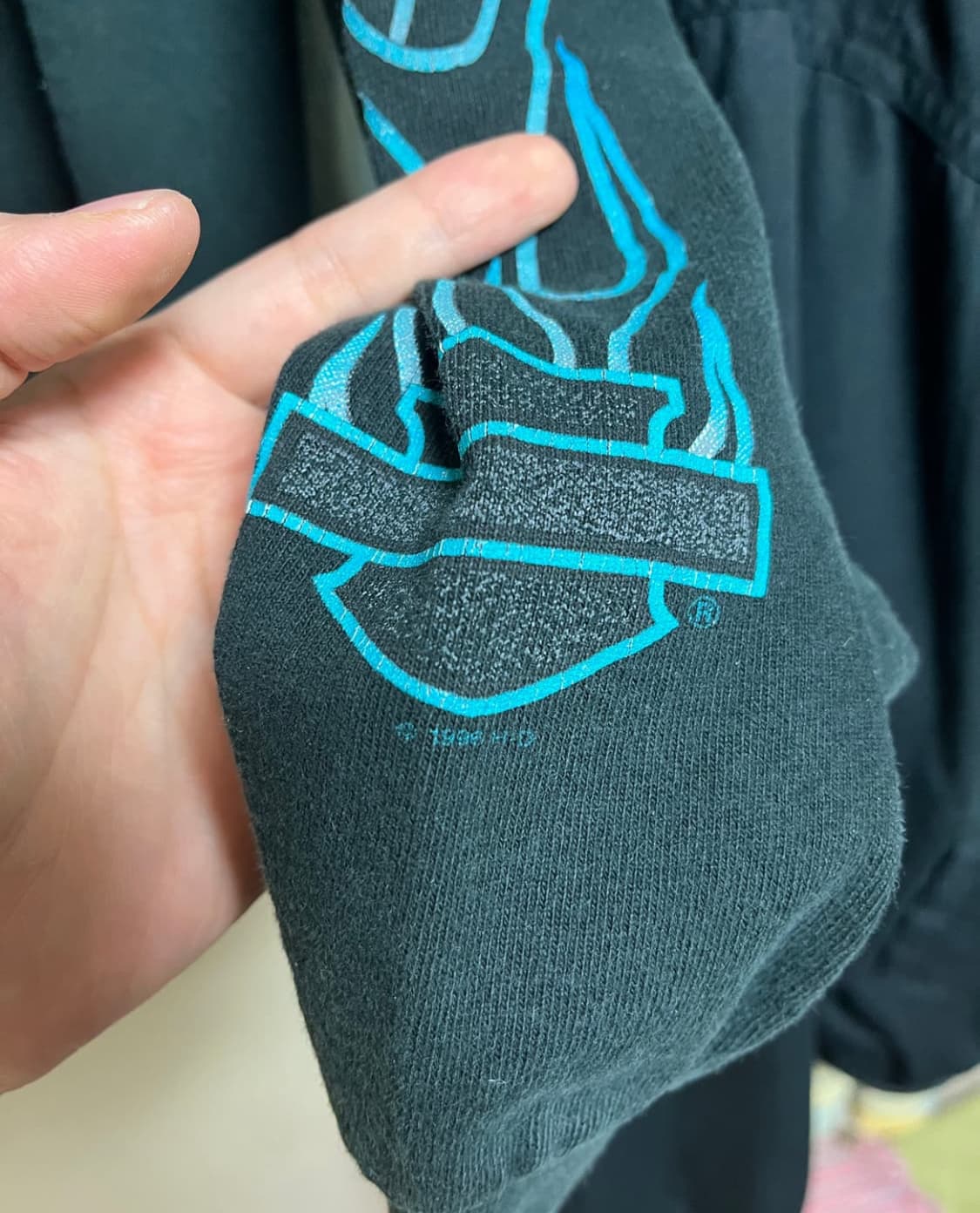 1996 할리데이비슨 플레임 롱슬리브 L 판매 상품이미지7