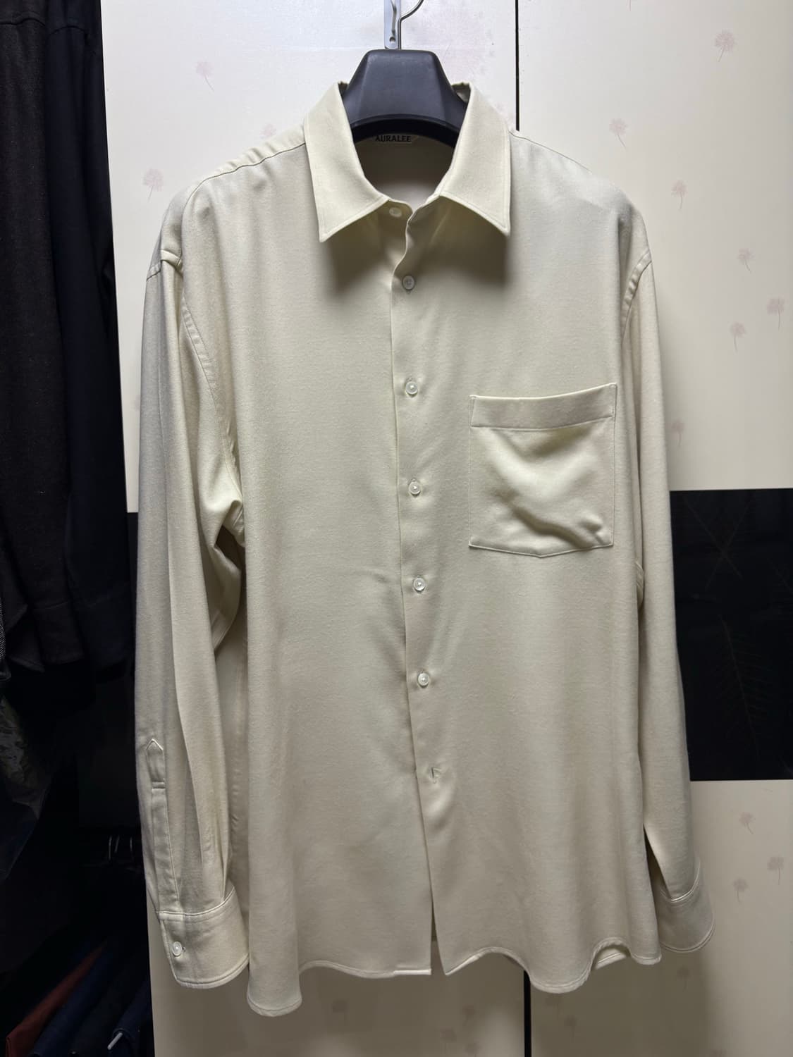 [5] 오라리 슈퍼 라이트 울 셔츠 아이보리 상품이미지1