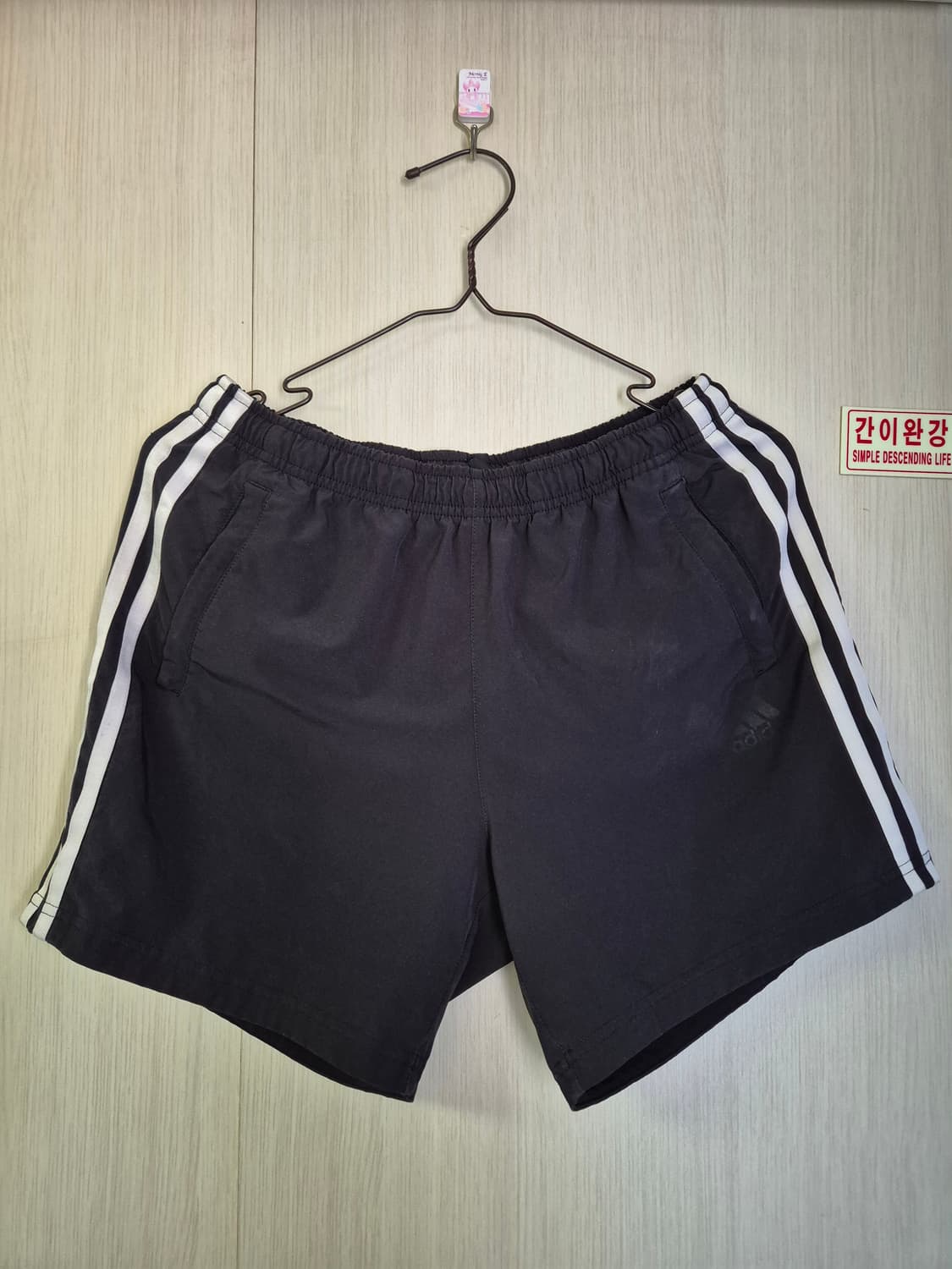 아디다스 여성 3선 트레이닝 반바지 S 상품이미지1