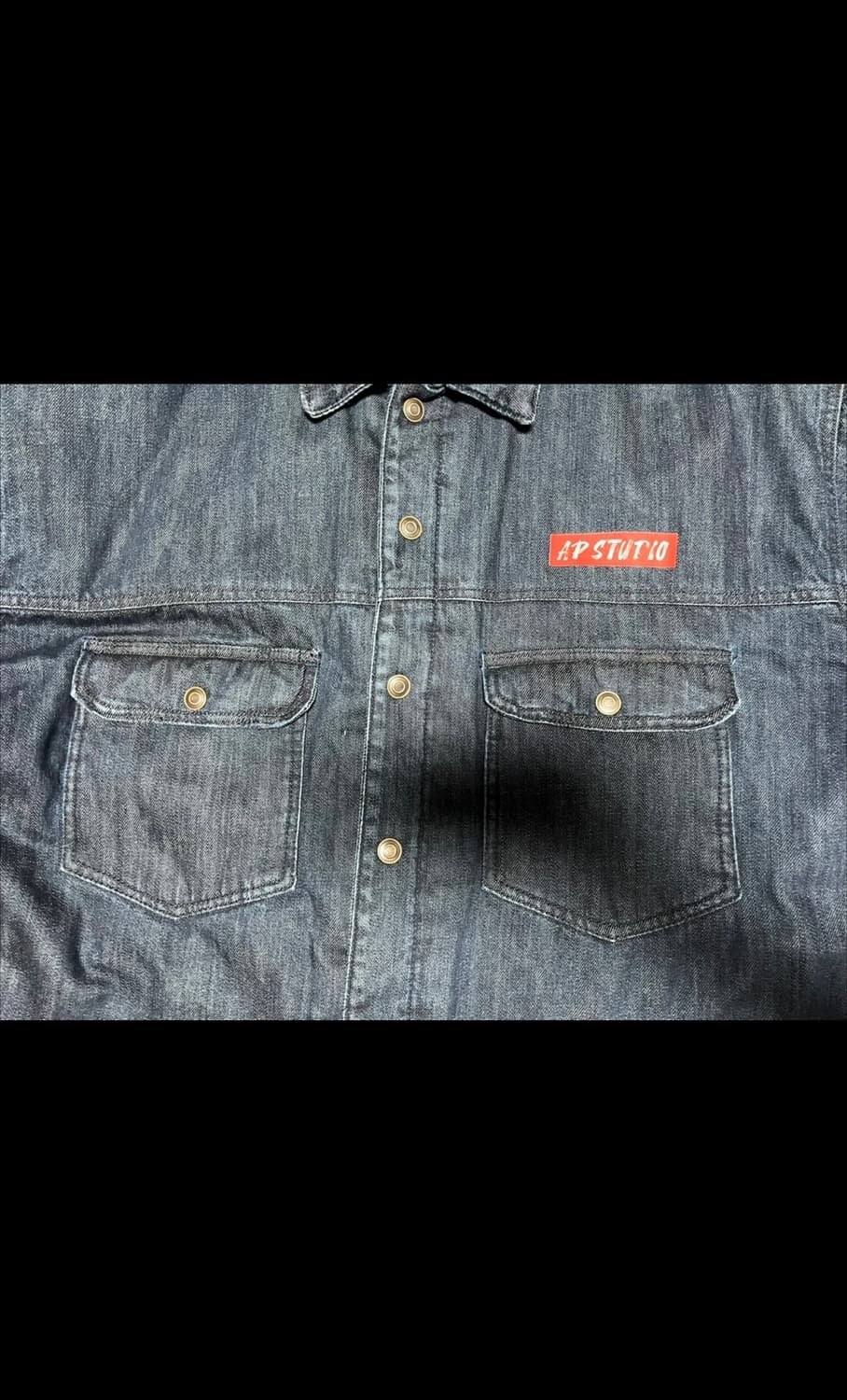 아스트랄 프로젝션) 데님 퀼팅 트러커 재킷 XL 상품이미지4