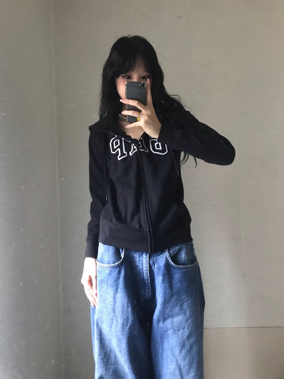 갭 블랙 후드집업 상품이미지2