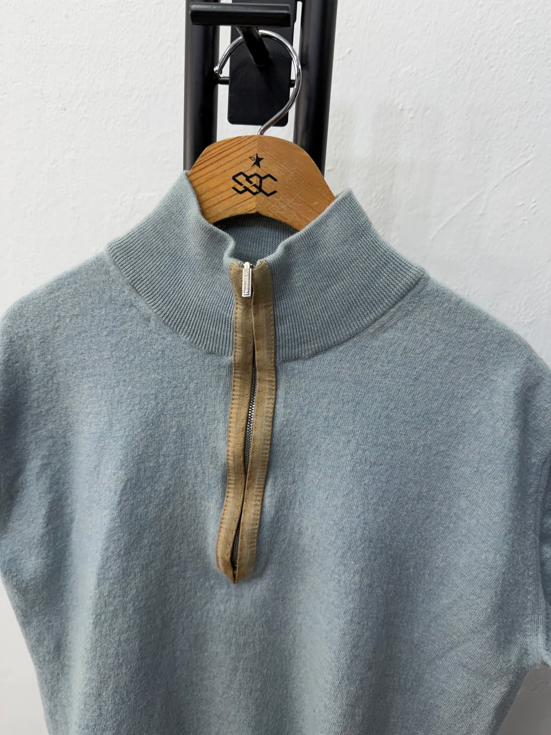 정품) 에르메네질도 제냐 여성 하프집업 니트 XL 상품이미지4