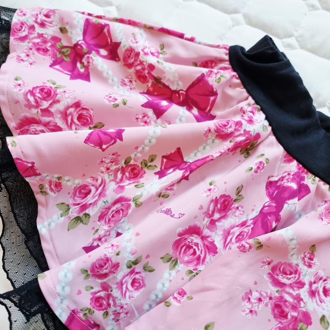 마즈  슈가글로스  로즈 리본 스커트 상품이미지3