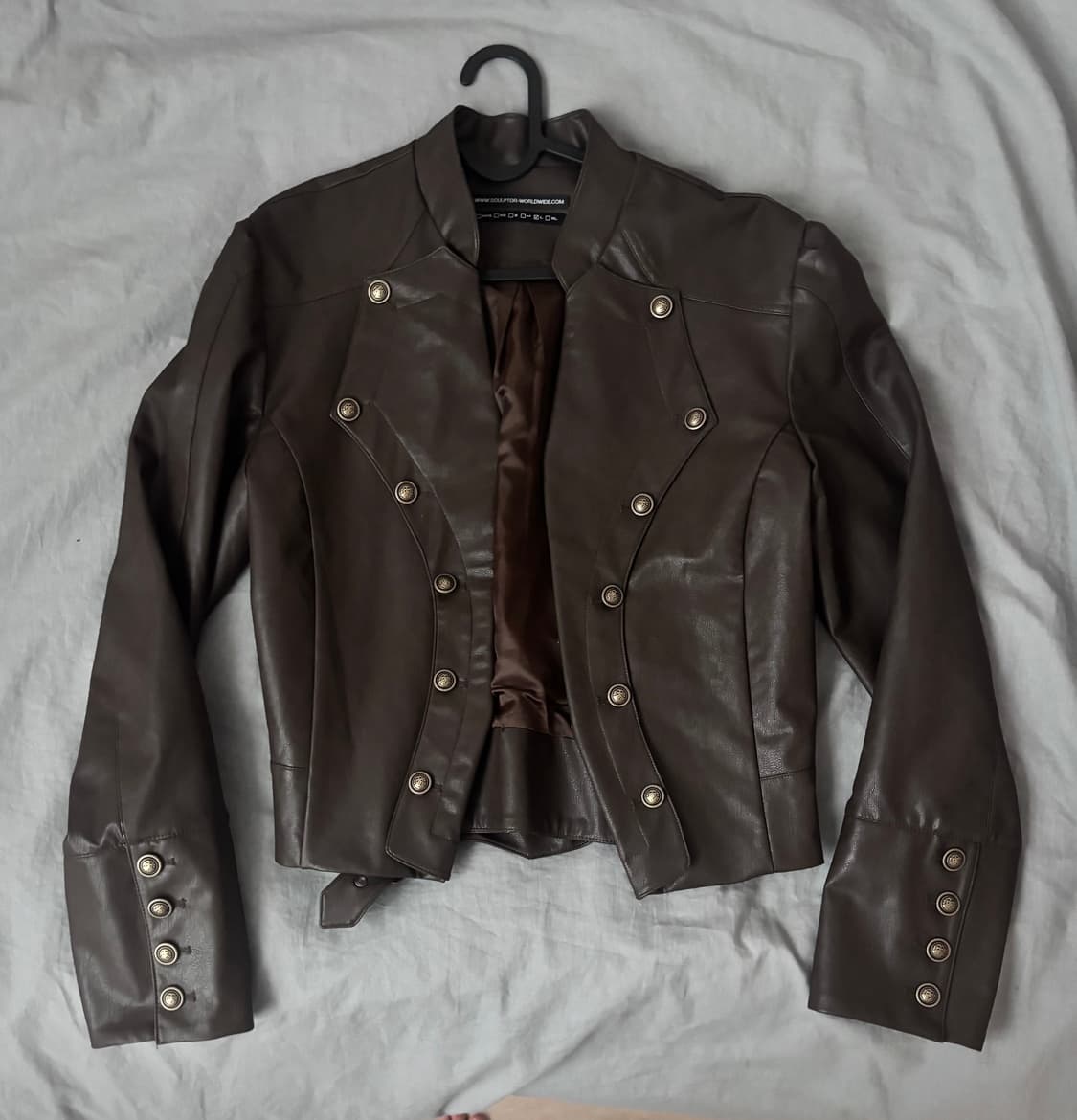 Napoleon Eco Leather Jacket Matte Brown 상품이미지7