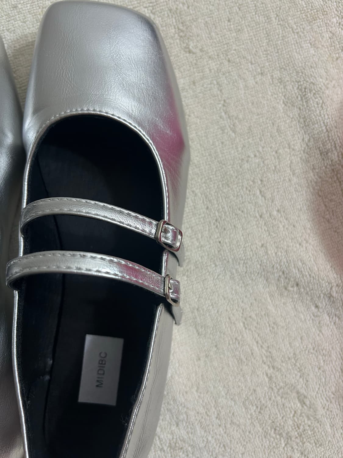 메리제인 실버 플랫슈즈(235mm) 상품이미지3