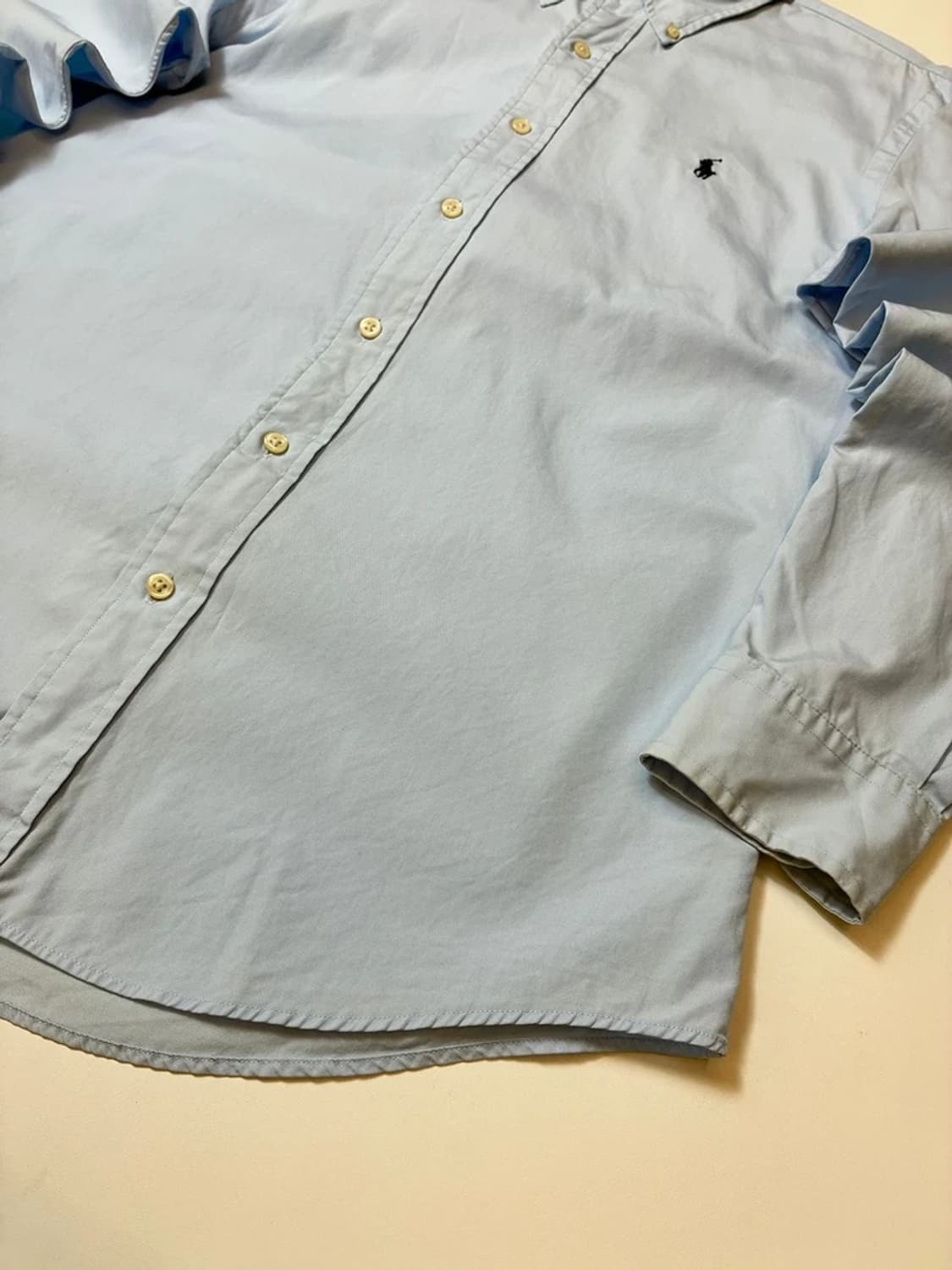 폴로 랄프로렌 스카이블루 솔리드 로고 셔츠 PN8364 상품이미지4