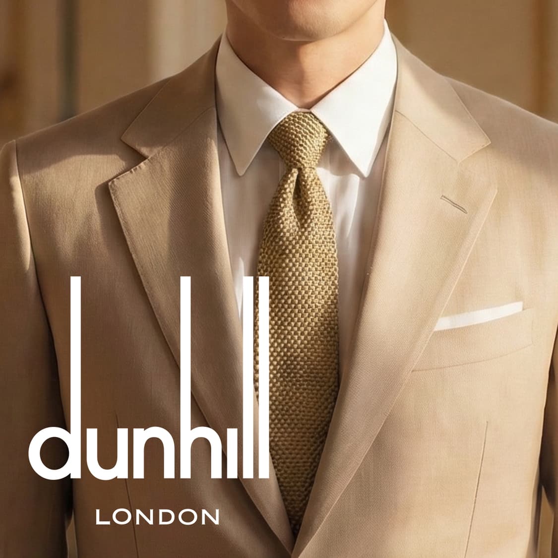 던힐 실크 골드 직조 패턴 넥타이 9.2cm A+~A등급 K2267 상품이미지1