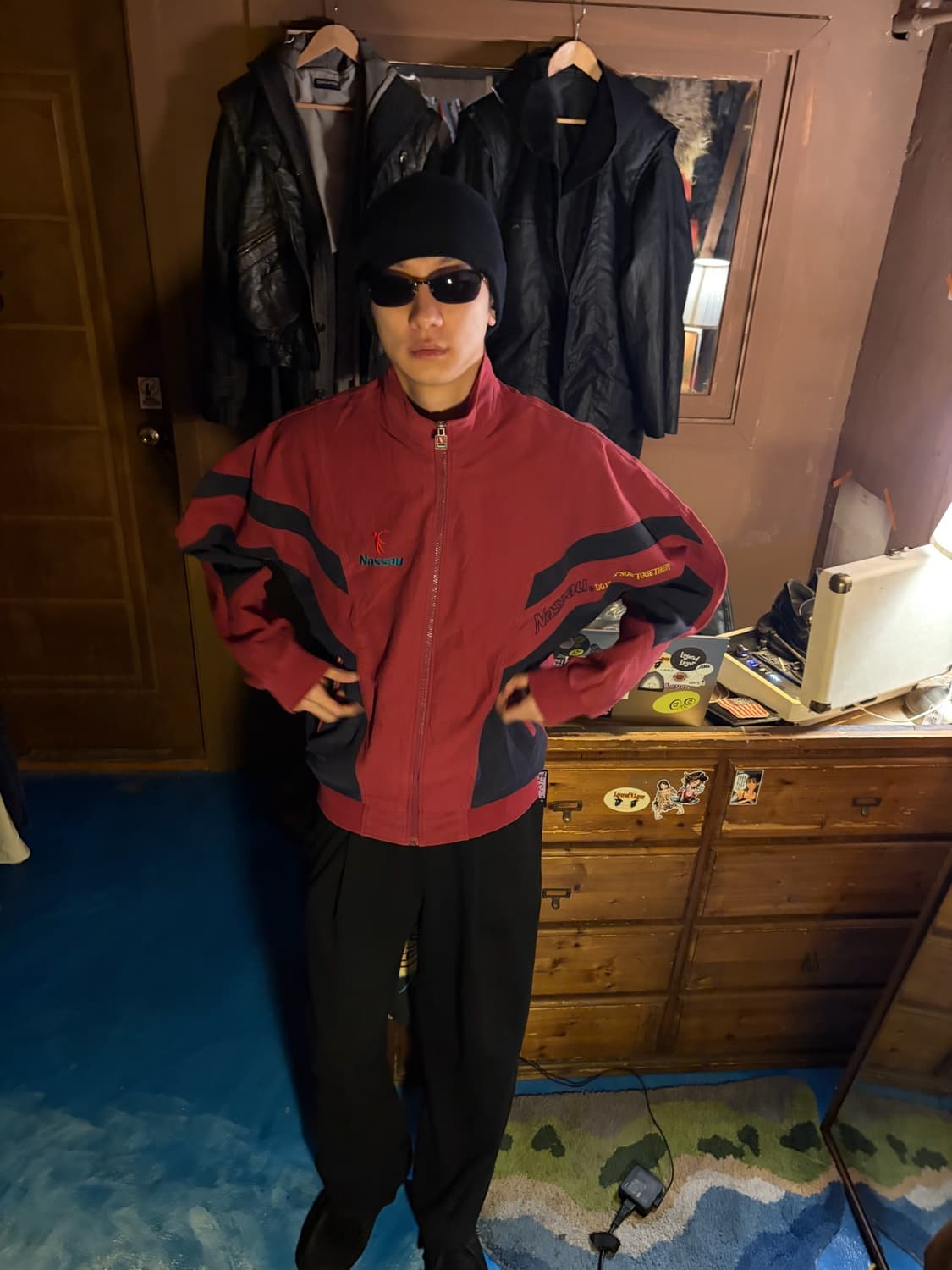 NASSAU EMBROIDERED WINDBREAKER JACKET 상품이미지1