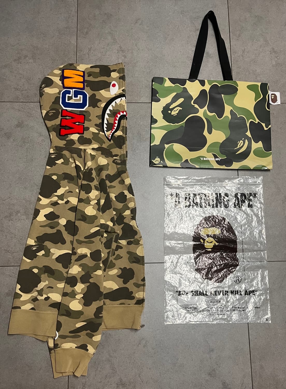 베이프 데져트 카모 샤크 후드집업 상품이미지1