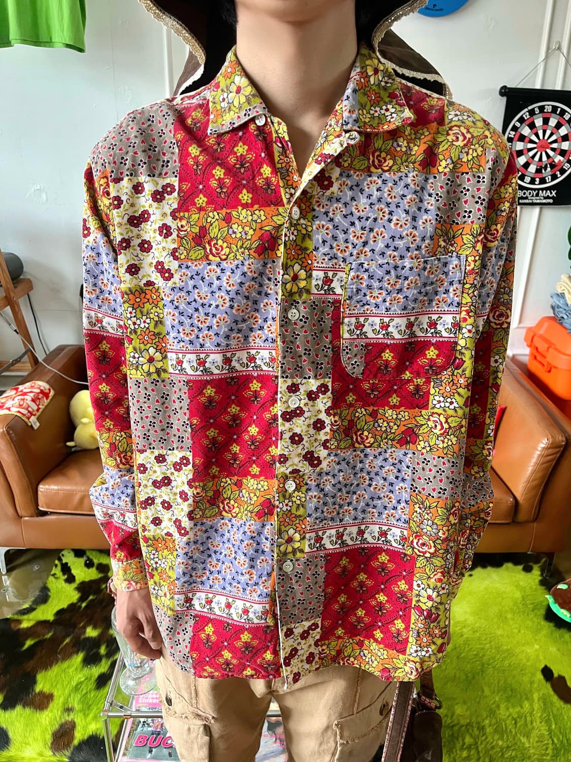 1990s JEAN-COX Japan Floral Mixed Shirt 상품이미지2