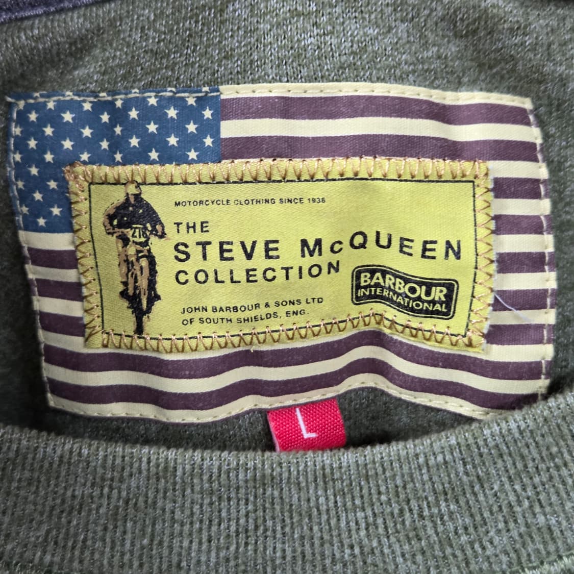 바버 스티브 맥퀸 스웻셔츠 L 상품이미지3