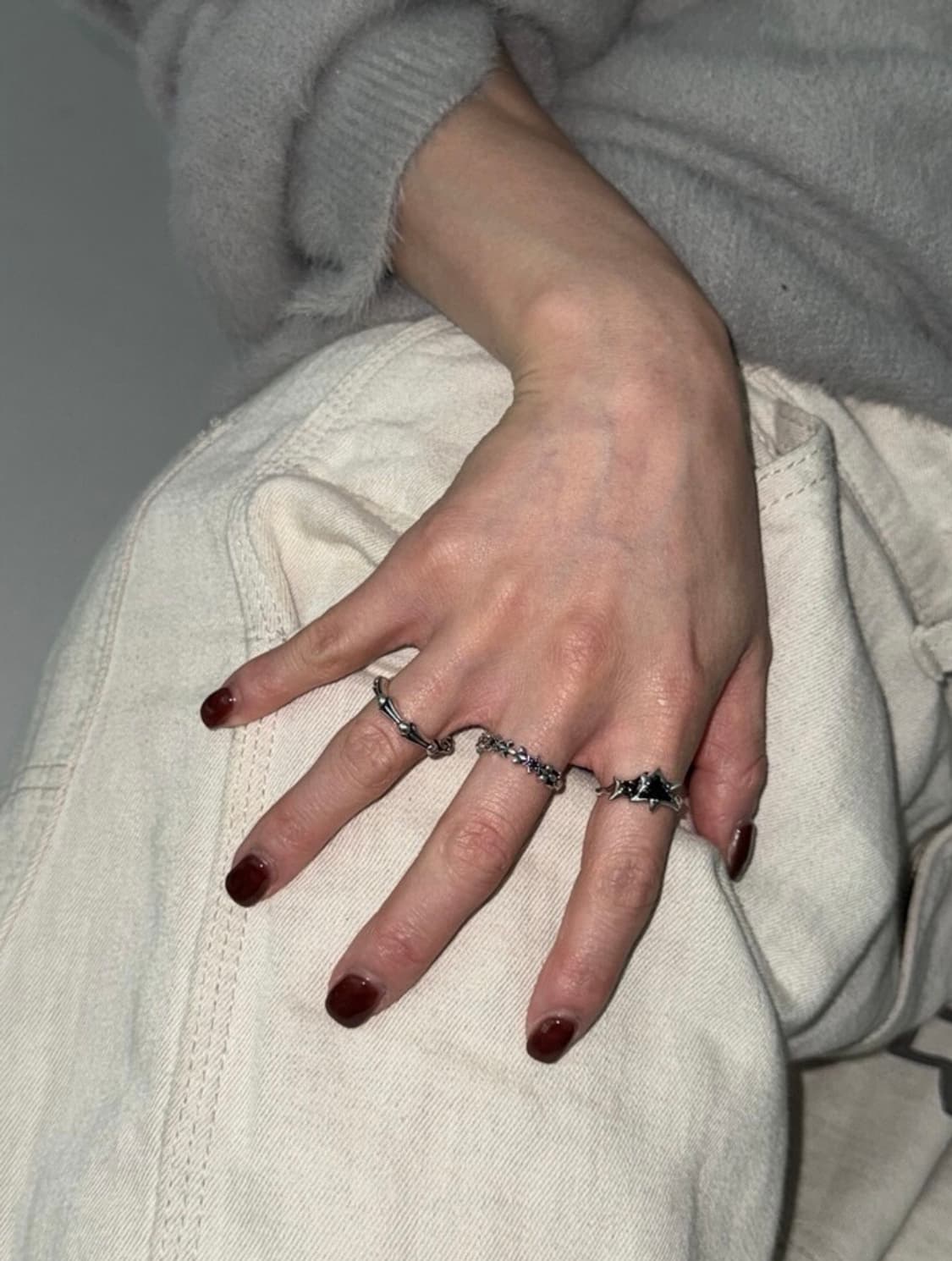 <남녀공용>실버925 오픈링 실버링 은반지 빈티지링 상품이미지5