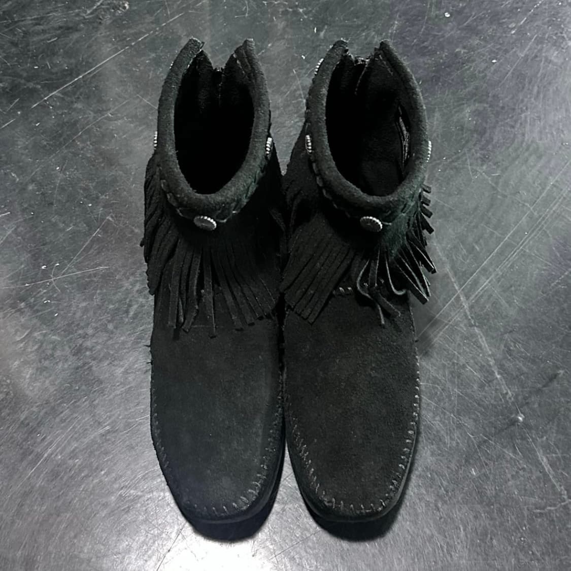 미네통카 스웨이드 부츠 모카신 웨스턴 가죽 빈티지 왈라비 모크 에스닉 상품이미지2