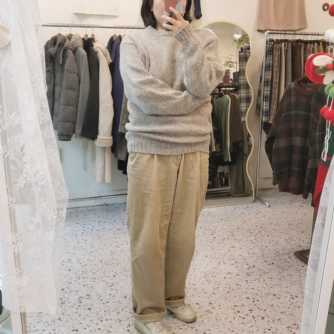 Seahole 뉴울 오트밀 스웨터 L 상품이미지10