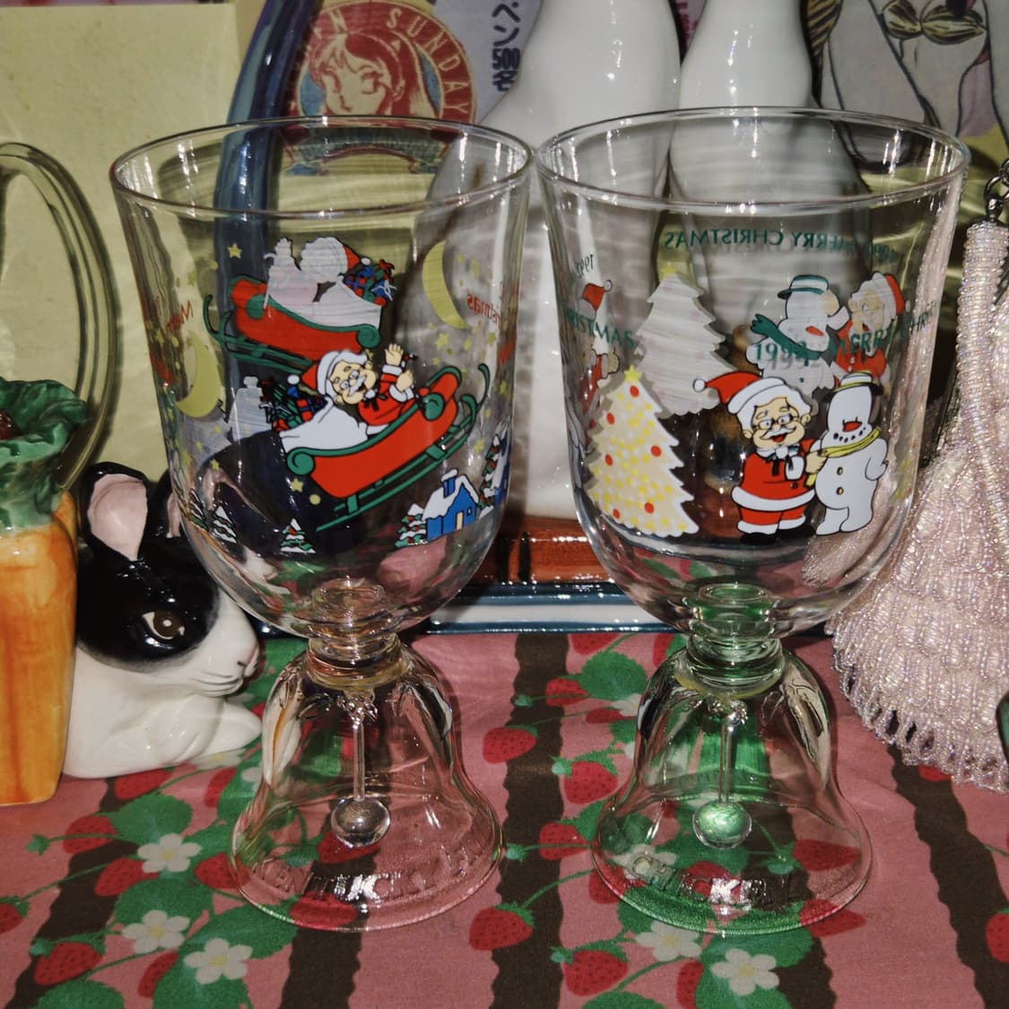 92s 켄터키 크리스마스 산타 컬러 벨 잔 1p 상품이미지8