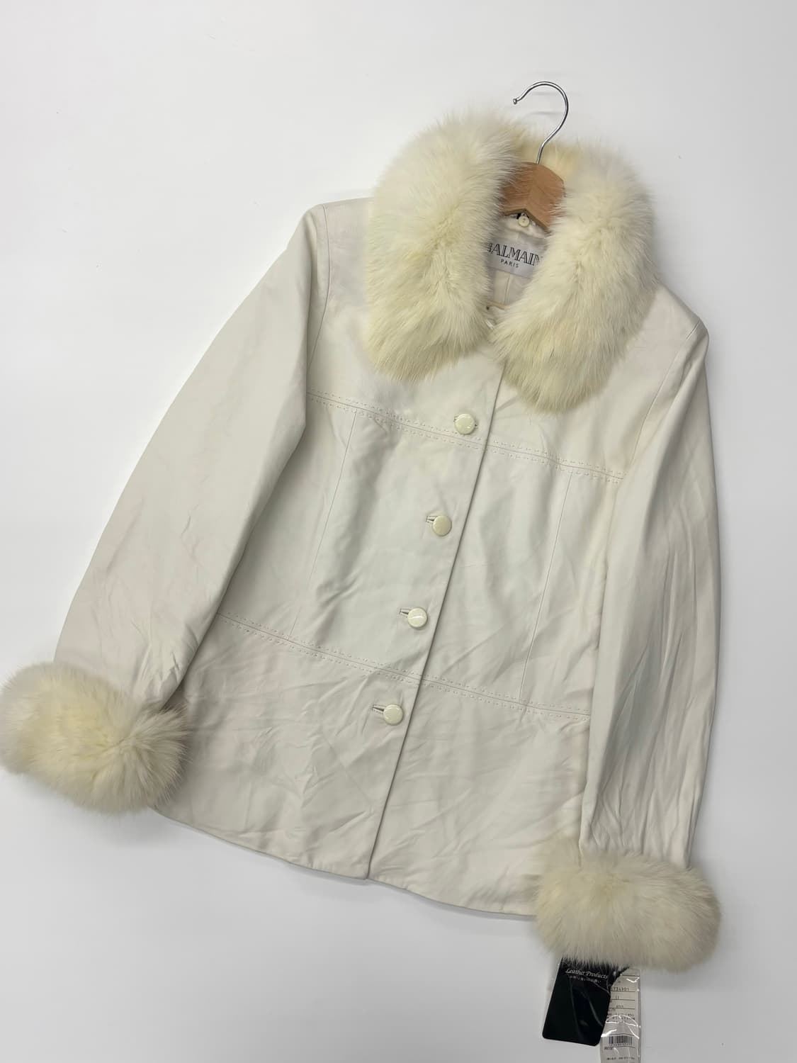 Balmain 발망 90s 램스킨 폭스퍼 자켓 상품이미지4