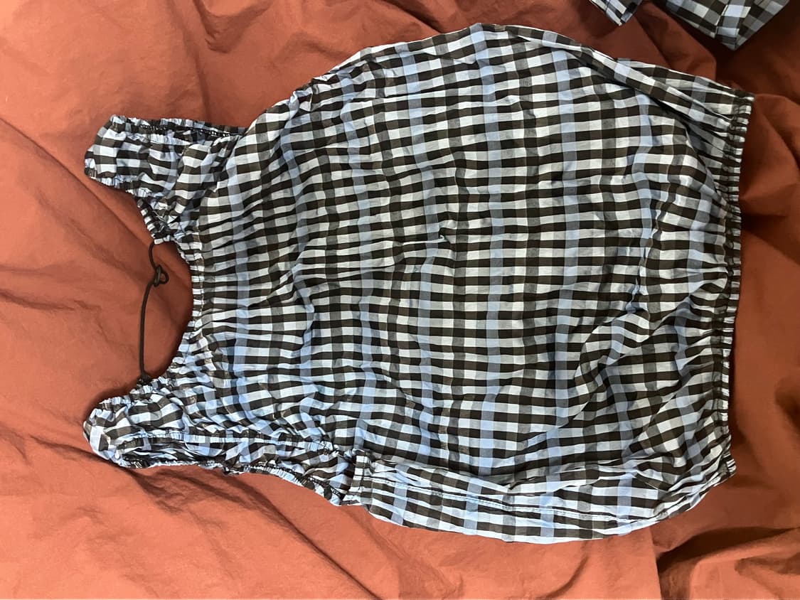 엔조블루스 스트링 슬리브리스 탑 /셔링 밴딩 스커트 (blue) 상품이미지6