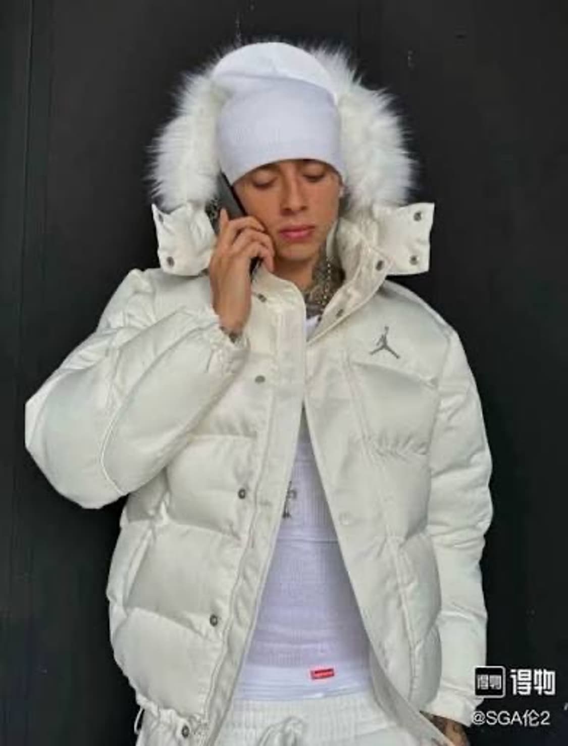 슈프림 조던 푸퍼 패딩 화이트 정품 (가격제안 가능) 상품이미지9