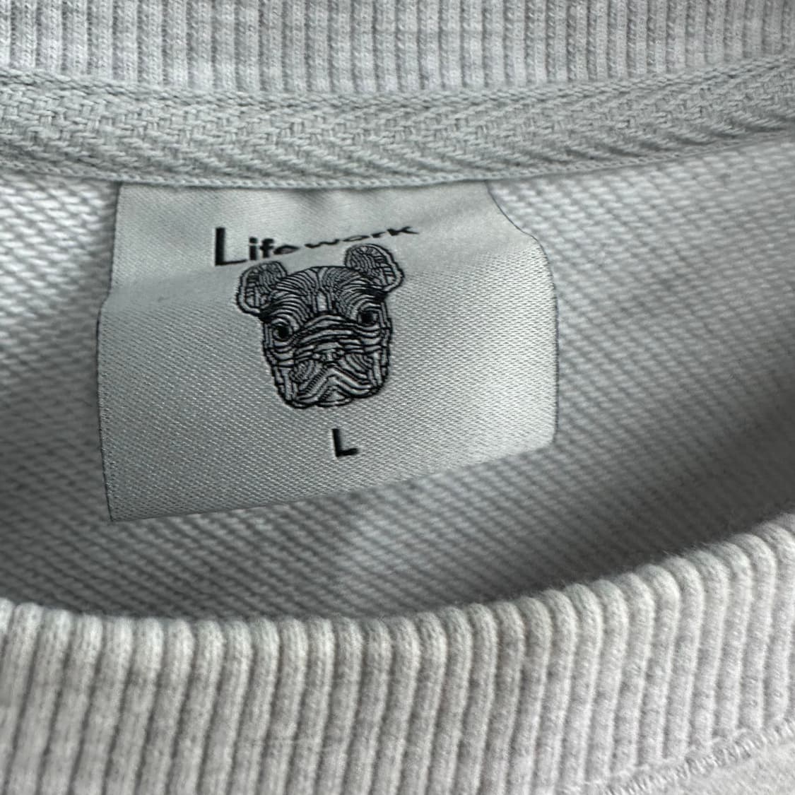 100 라이프워크 남자 헤비웨이트 루즈핏 맨투맨 상품이미지3