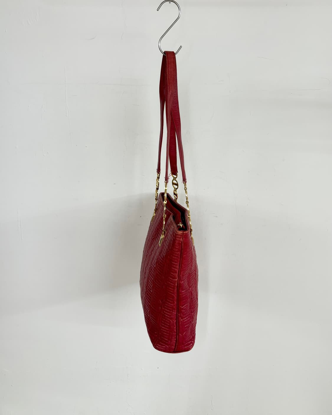 발렌시아가 레드 레더 토트백 상품이미지5