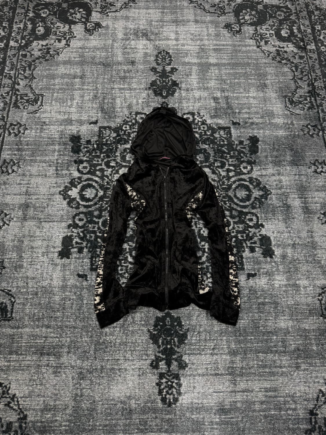 Algonquins back printing velour parker 상품이미지2