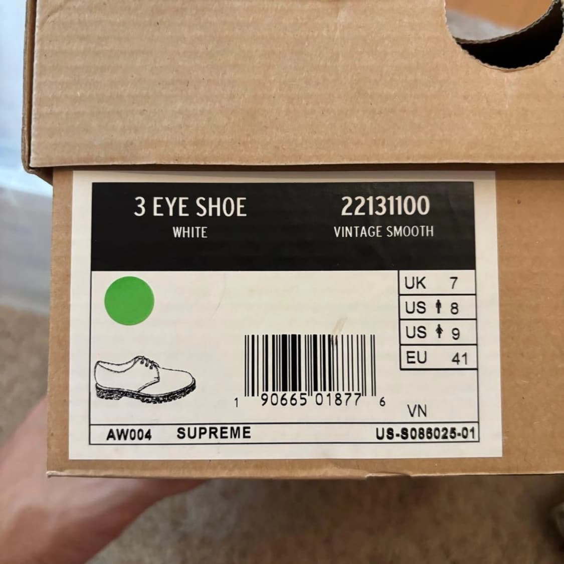 닥터마틴 x 슈프림 x 언더커버 아나키 3홀 슈즈 화이트 260 상품이미지9