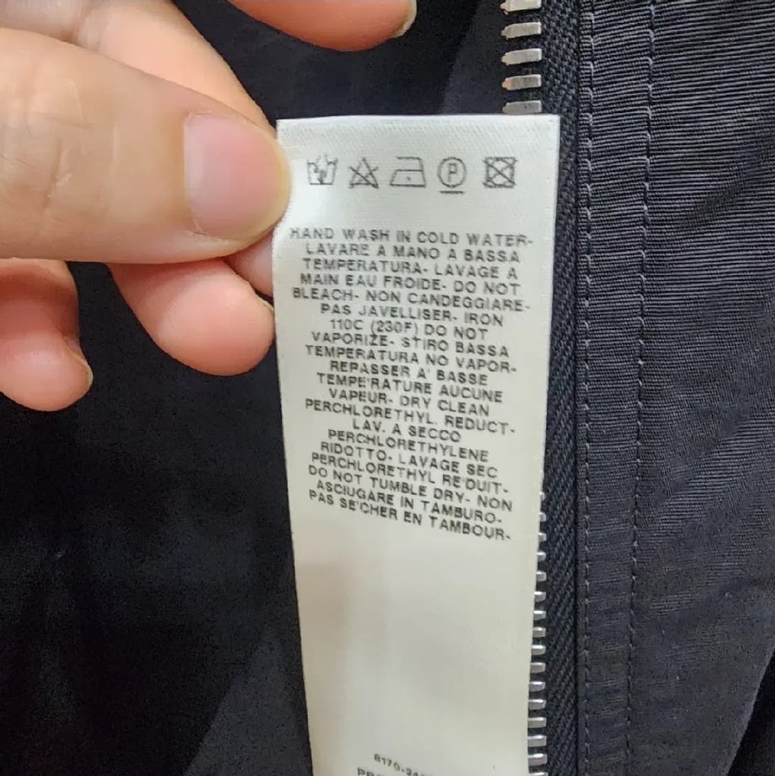 릭오웬스 블랙 봄버 자켓(롱) S 상품이미지7