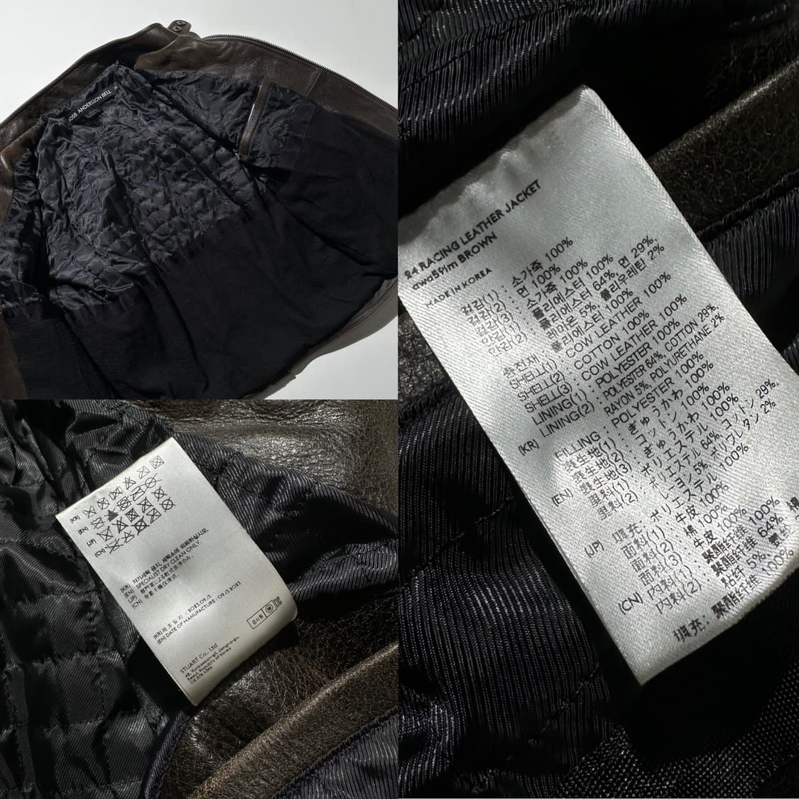 24ss 앤더슨벨 24 레이싱 레더 자켓 상품이미지10