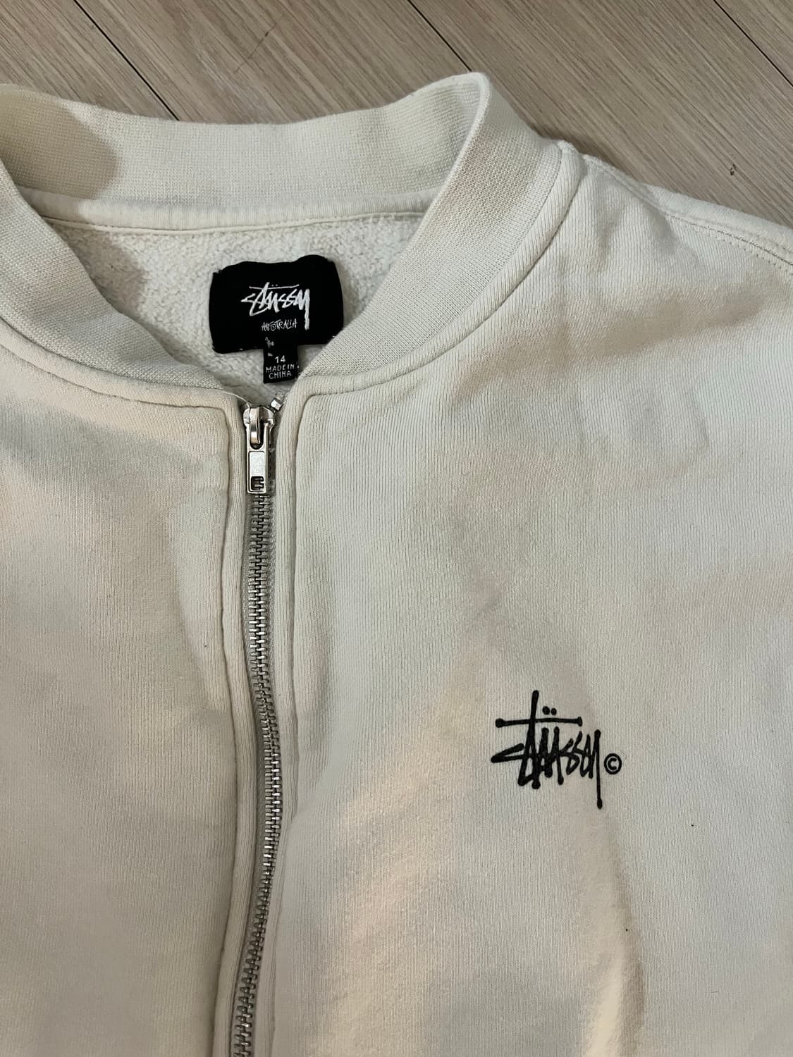 스투시 화이트 집업 자켓 가오리핏!!!! 상품이미지2