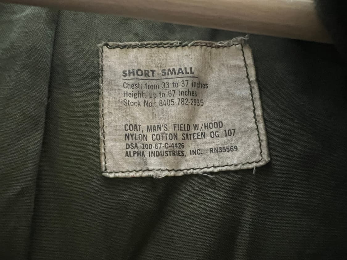 M65 필드자켓 2세대 S-S 스몰숏 상품이미지6