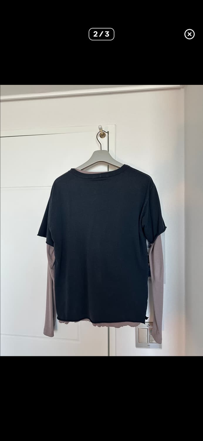 드리스반노튼 컷팅 디테일 레이어드 롱슬리브 상품이미지2