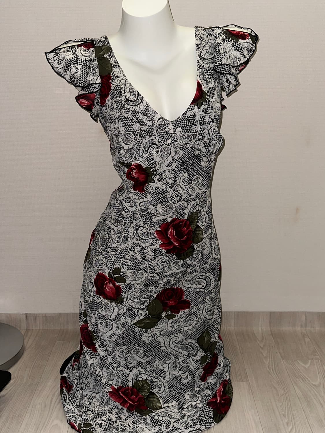 빈티지 고스 로즈 롱 원피스  상품이미지6