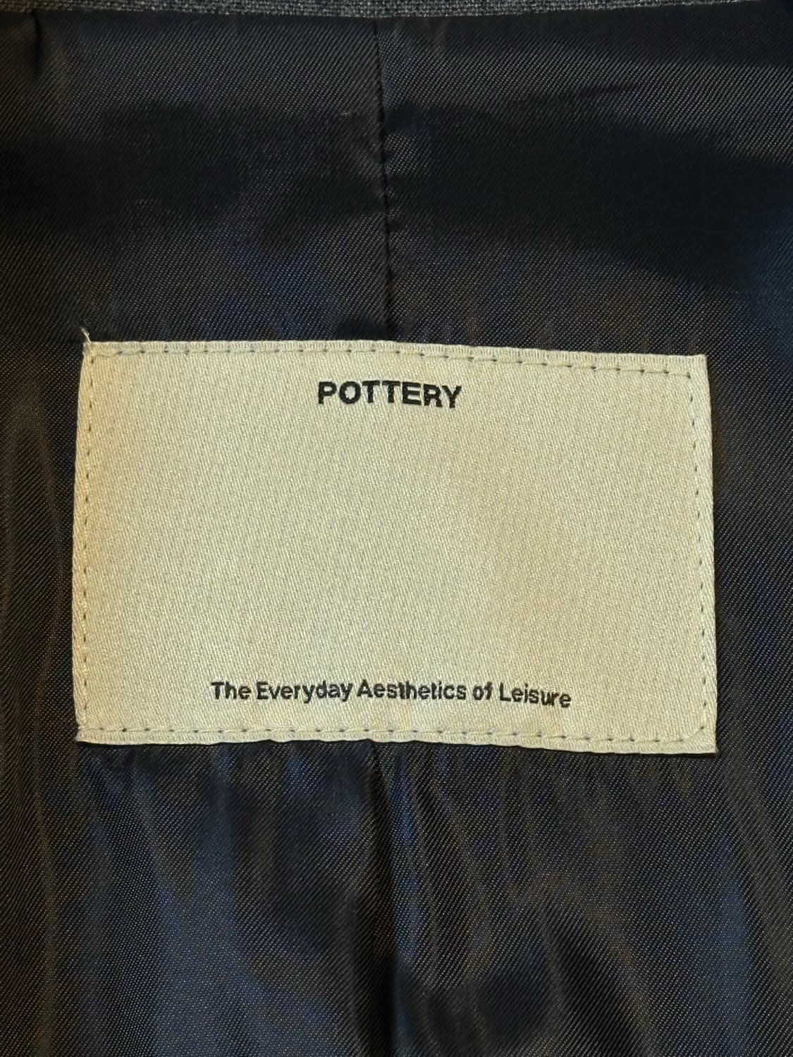 포터리 POTTERY 울 블루종 자켓 차콜 상품이미지4