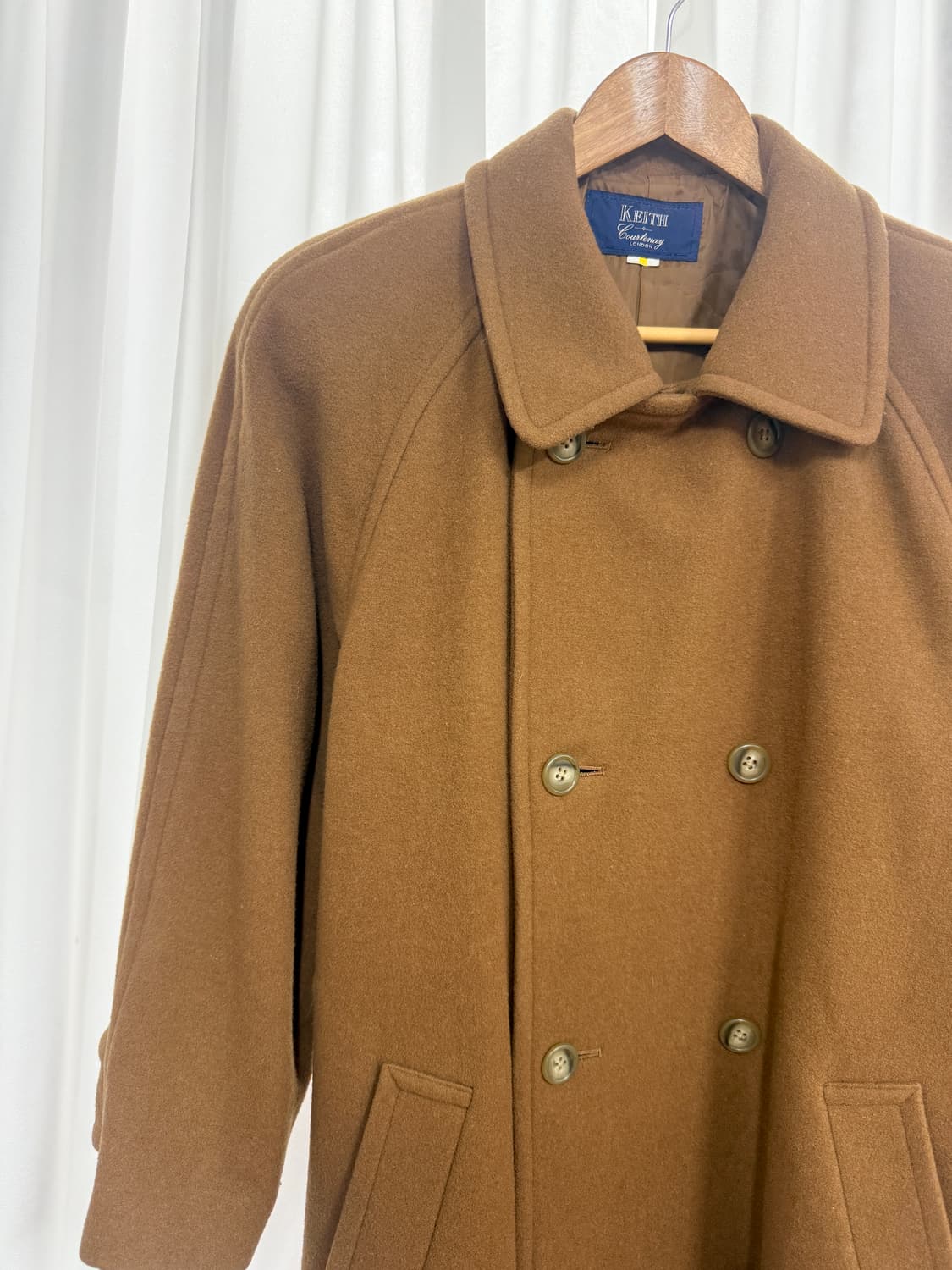 Keith double button wool coat (camel 상품이미지2