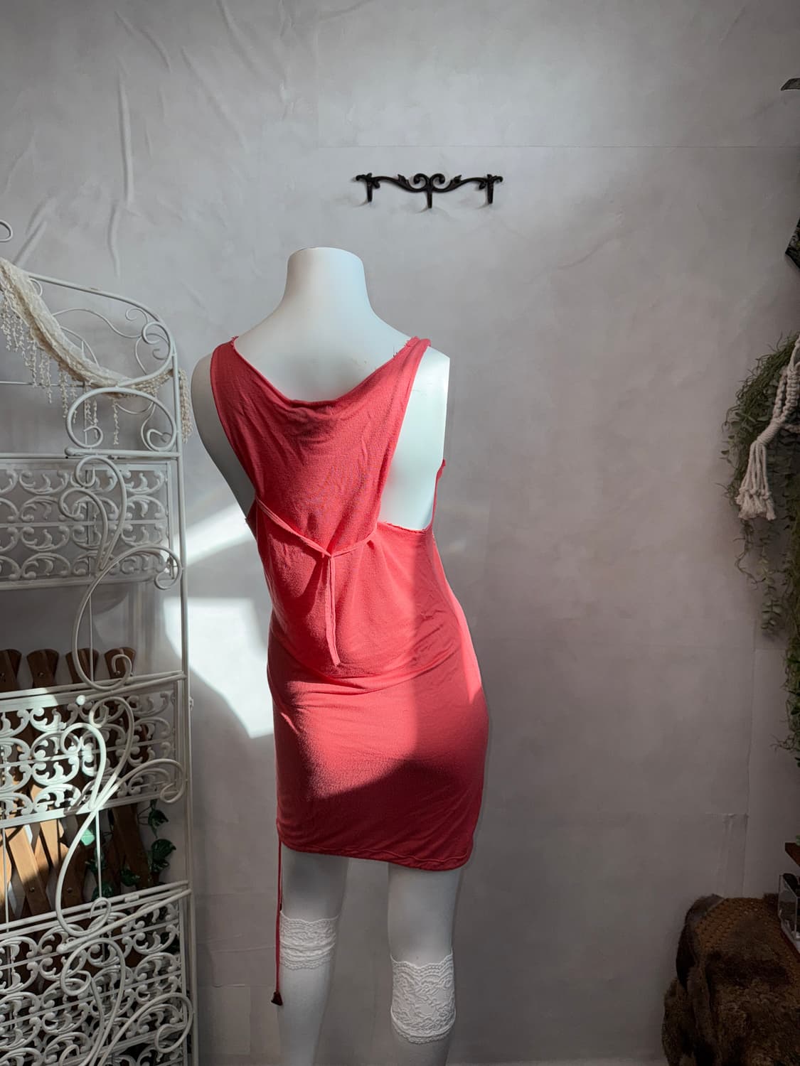 DIESEL coral pink Y2K printed ops 상품이미지10