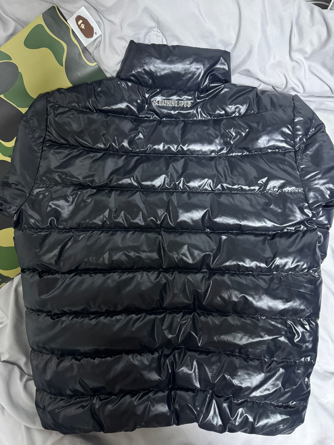 [M] 베이프 라인 카모 디보스 경량패딩 상품이미지4