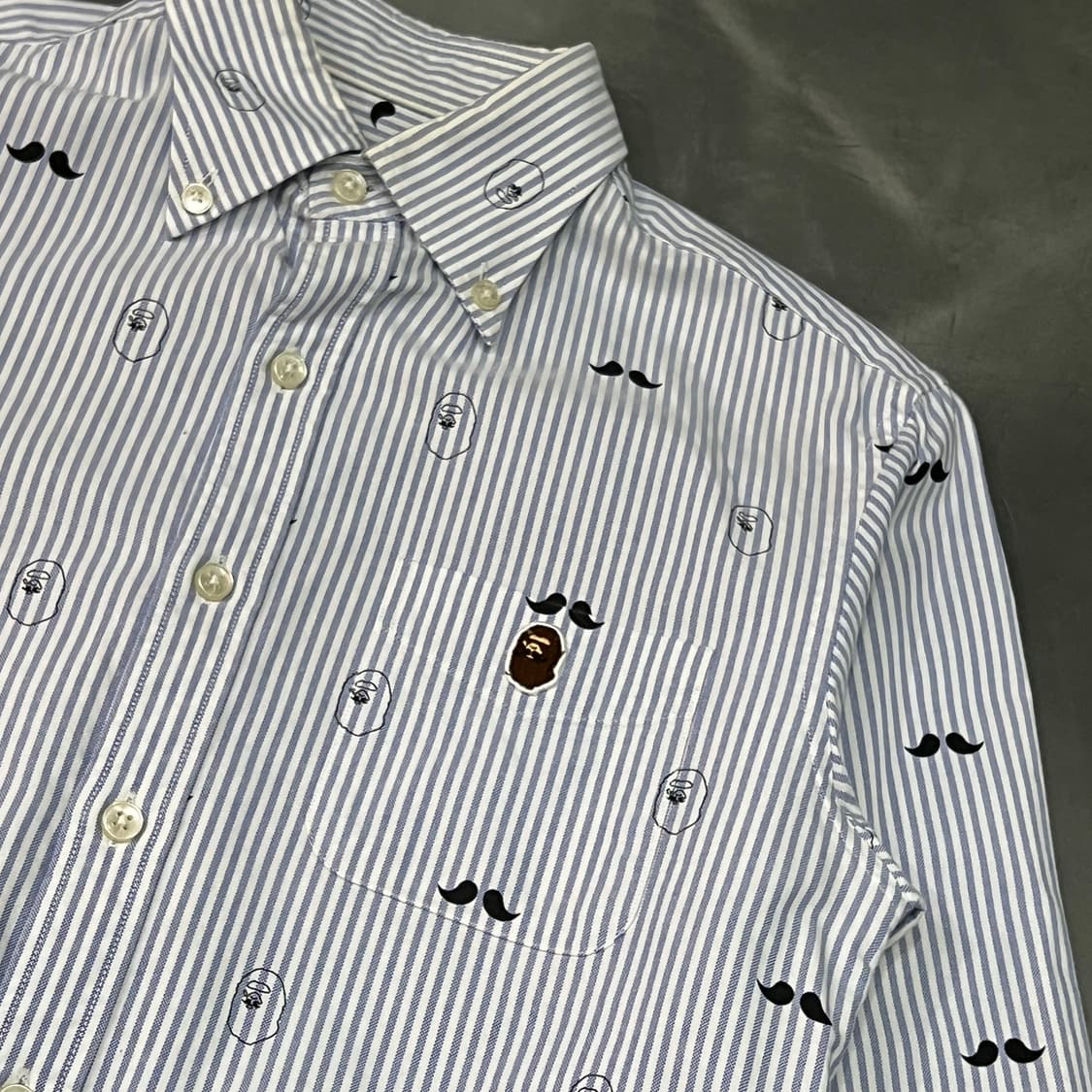  베이프 스트라이프 멀티로고 셔츠 y15841 상품이미지5