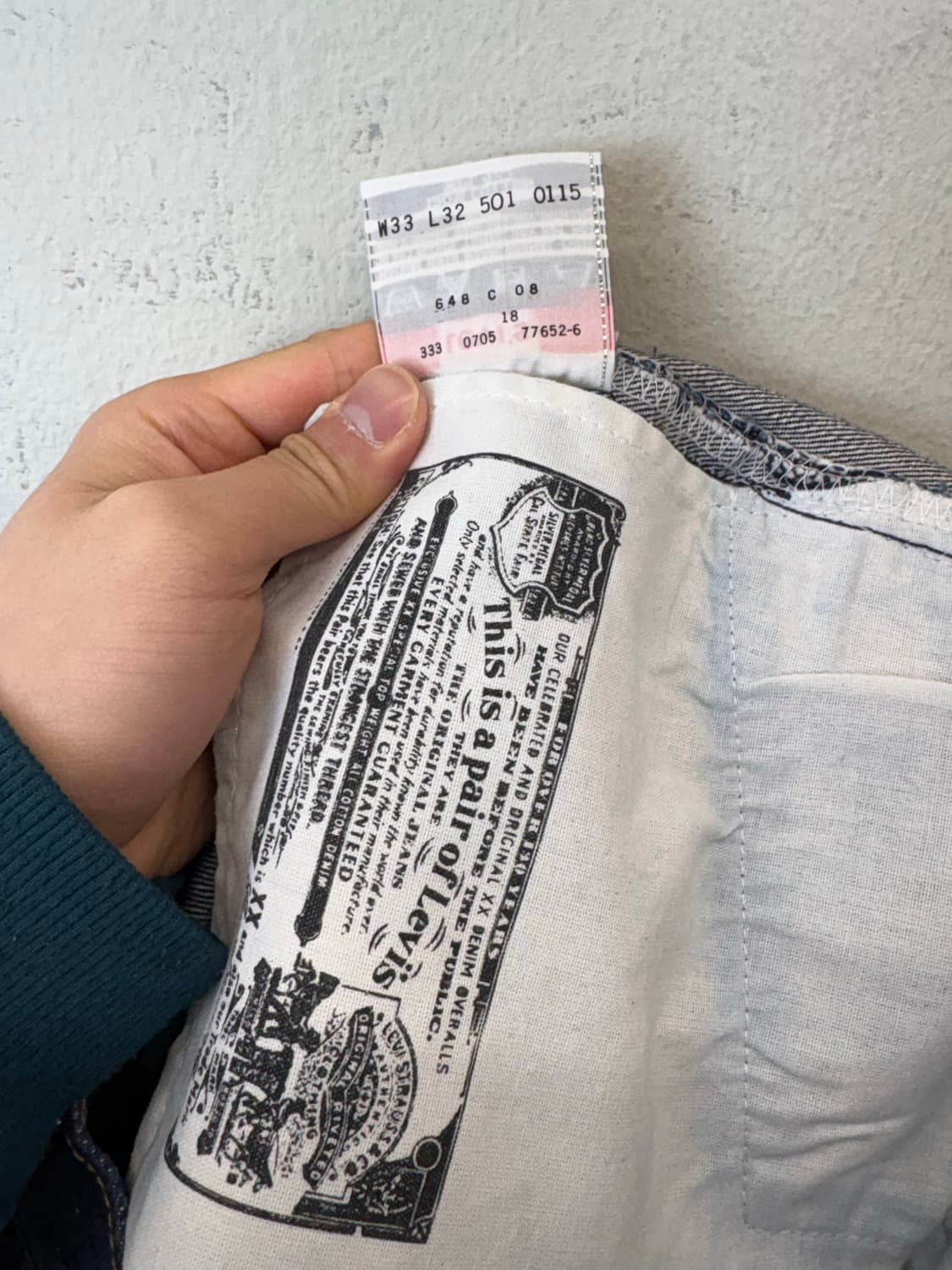 리바이스 501XX 00s 빈티지 리지드 데님팬츠 상품이미지9