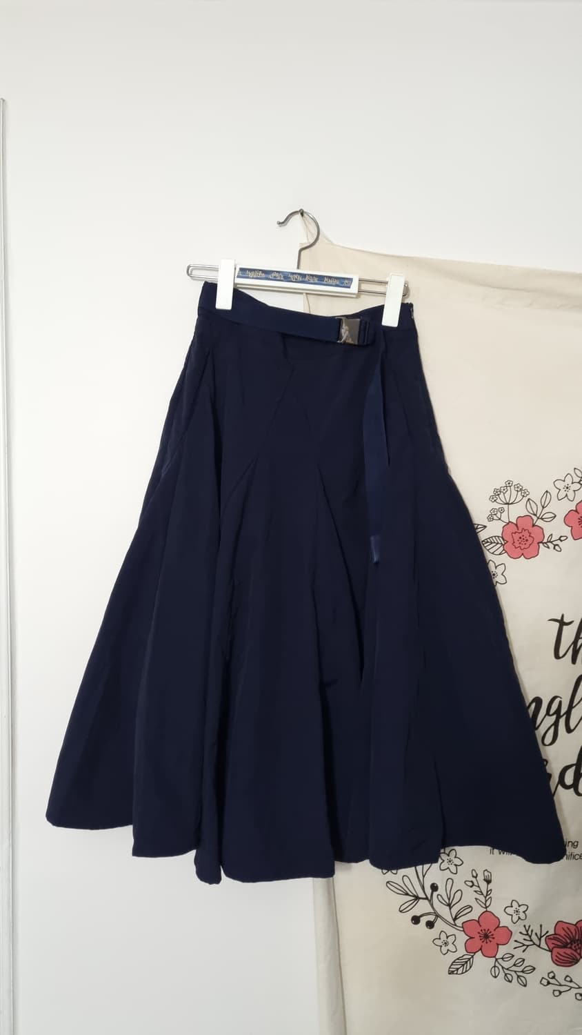 미샤 바스락 광폭 벨티드 스커트 상품이미지3