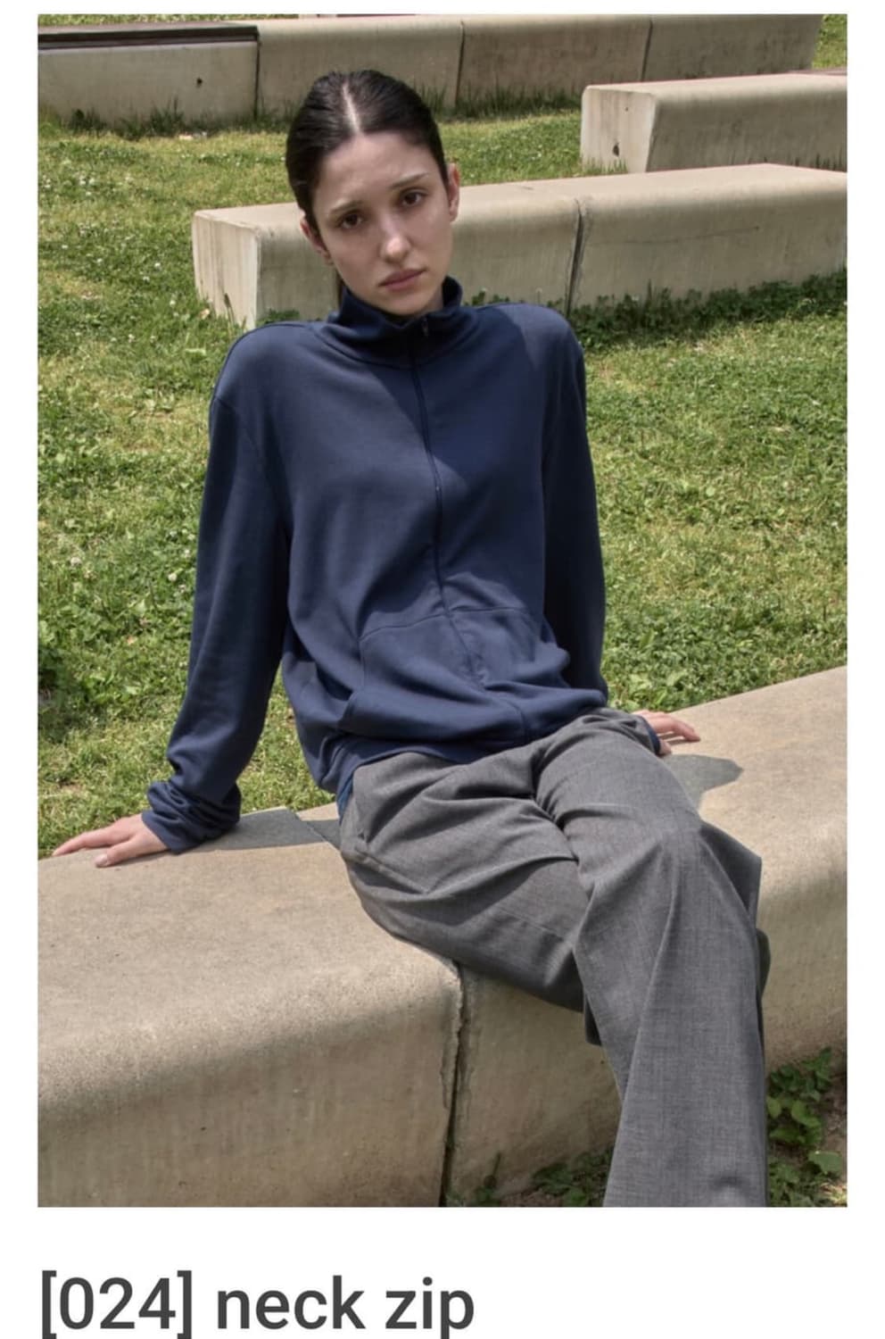 머듈 넥 집업 사이즈3 상품이미지1