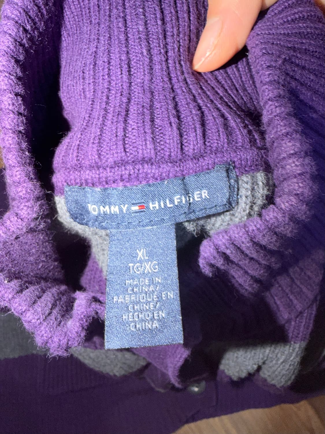 타미힐피거 스트라이프 하이넥 가디건 상품이미지4