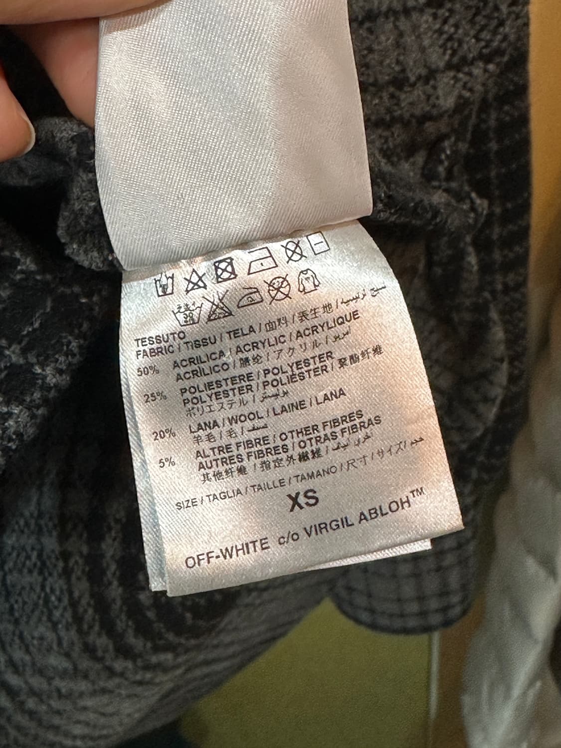 오프화이트 플란넬 체크 셔츠  상품이미지8