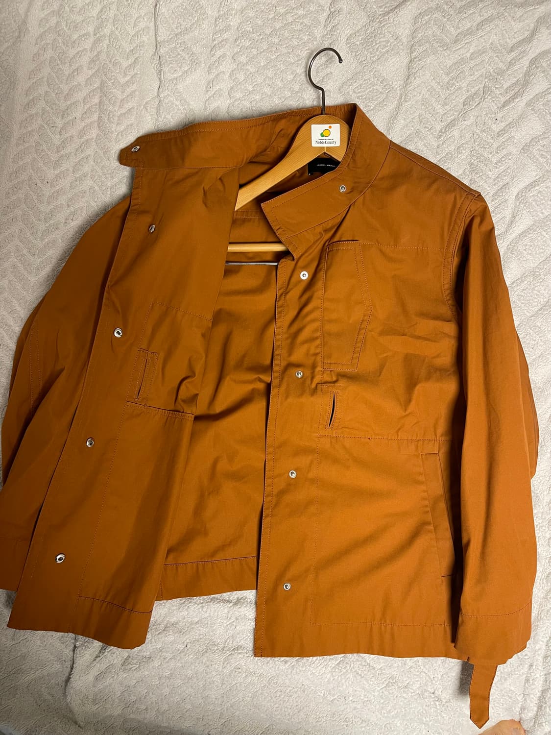 이자벨 마랑 코튼 벨티드 자켓 오렌지 38 (허리 벨트 없음) 상품이미지6