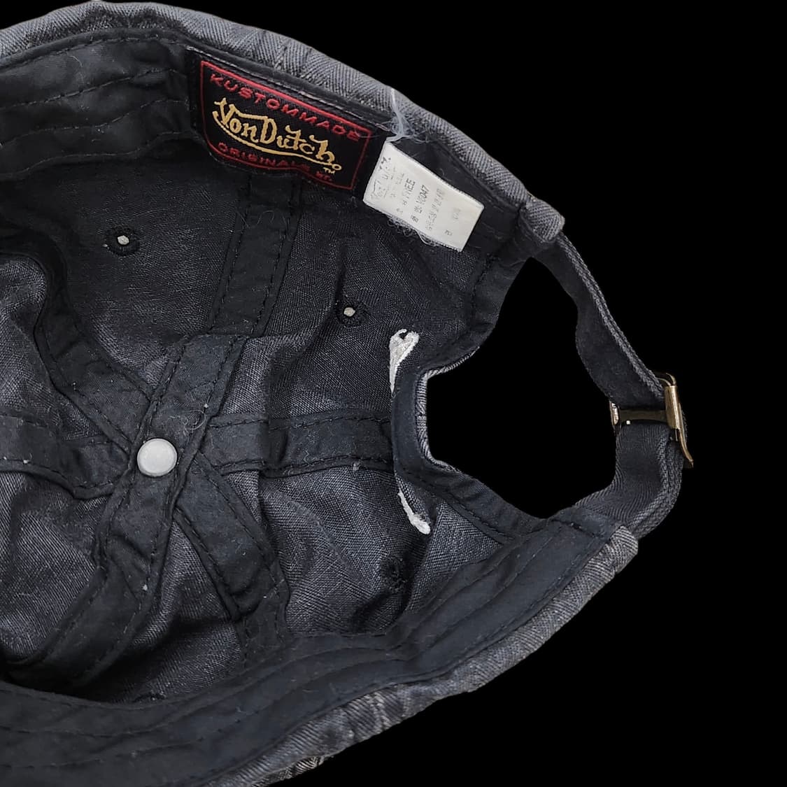 Von dutch 본더치 그레이 데미지 워싱 빈티지 볼 상품이미지6