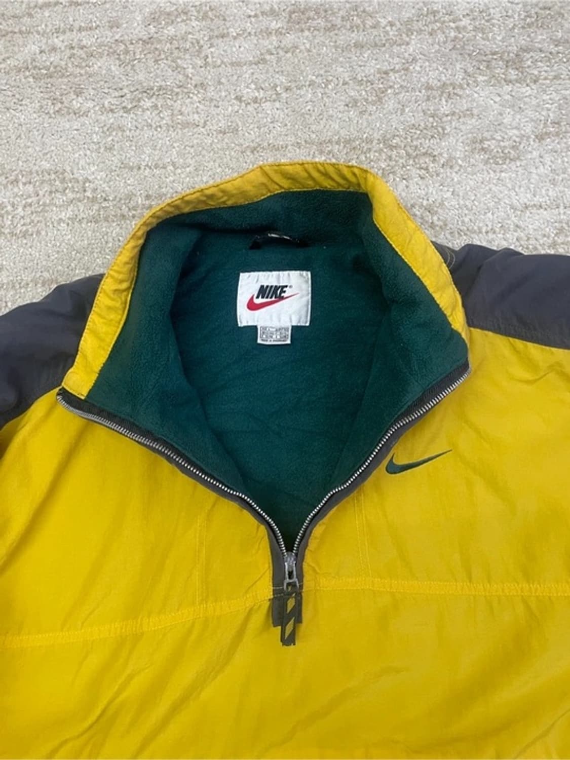 [L] 90s 올드스쿨 나이키 빅로고 스우시 아노락 후리스 내피 OK  상품이미지4