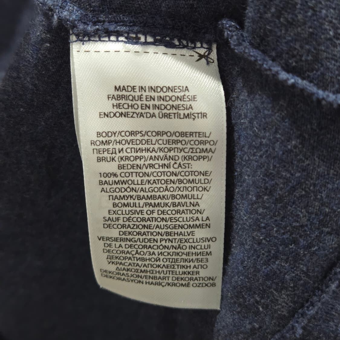 폴로랄프로렌 코튼 반팔 티셔츠 네이비 M 상품이미지4