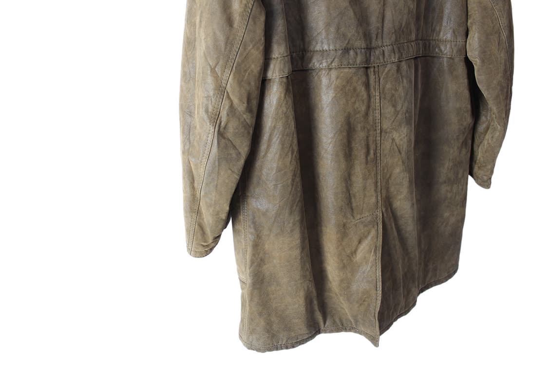 1990s ITALY 베라펠레 레더 파이어맨 코트 상품이미지6