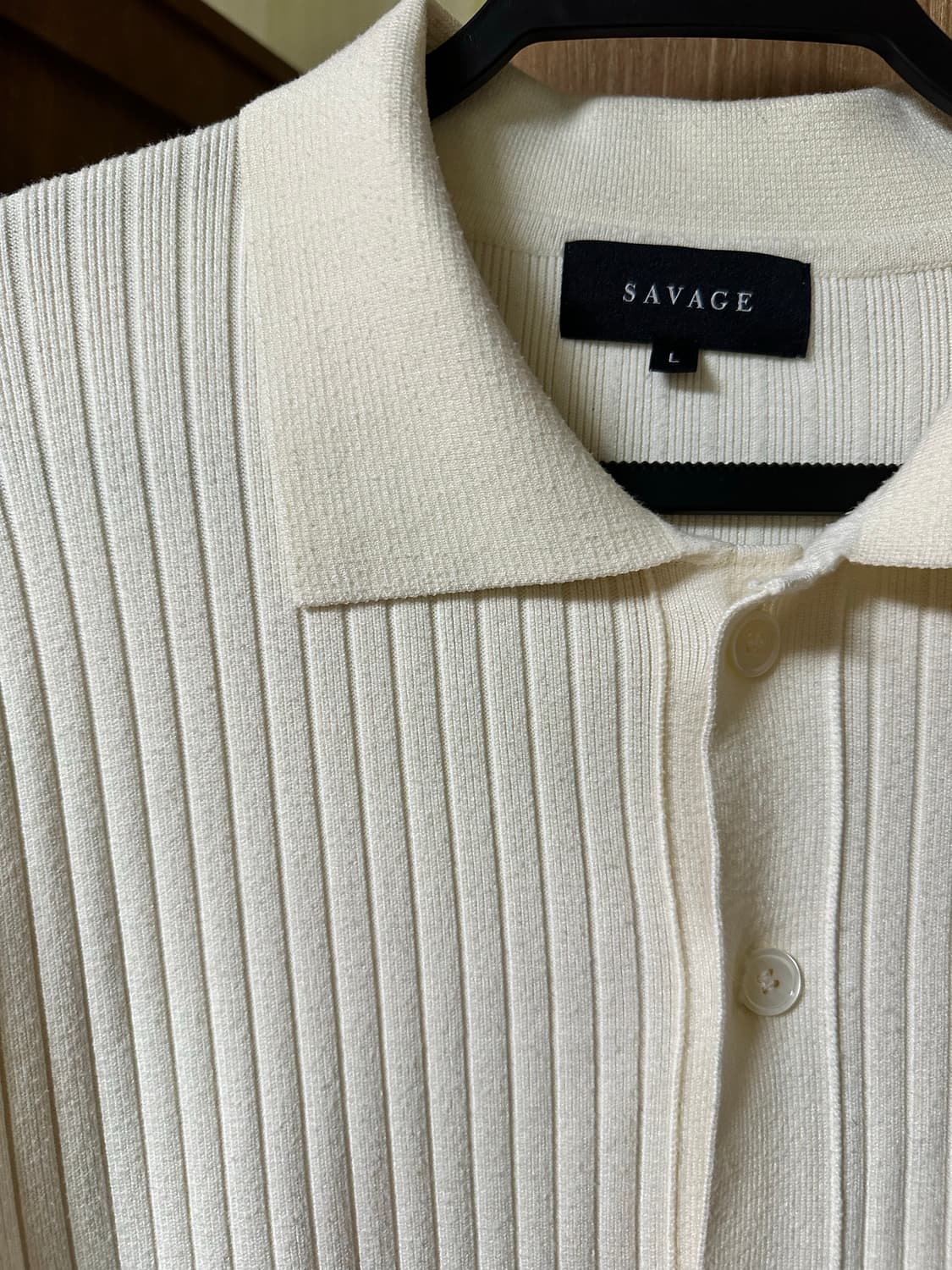 세비지 카라 니트 가디건 상품이미지2